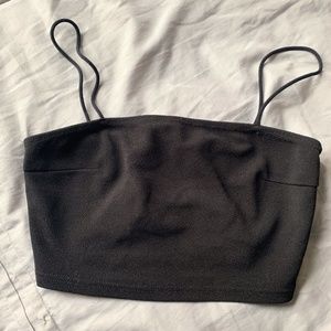 Black Mini Spaghetti Tank Top